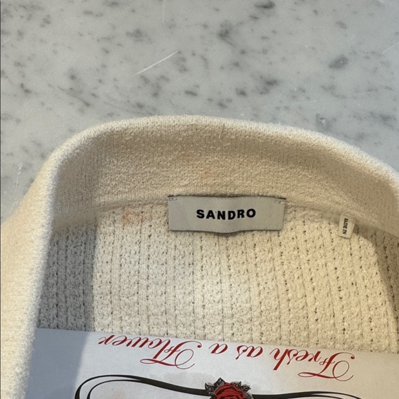 Sandro Perpignan Rib-Knit Cardigan - Picture 7 of 8